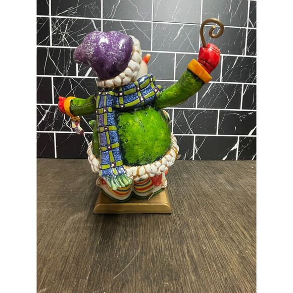 ❄️ Snowman Stocking Holder – Hand Painted – Metal Base – Holiday Decor - Picture 4 of 4